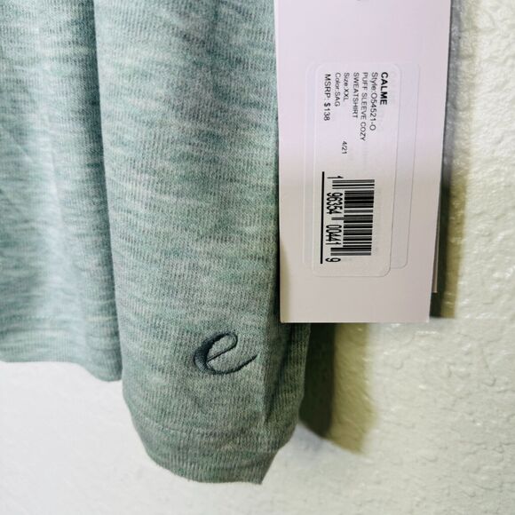 Johnny Was Calme Sweater Womens XXL Puff Sleeve Cozy Sweatshirt 2X Plus Size NEW - Picture 4 of 12